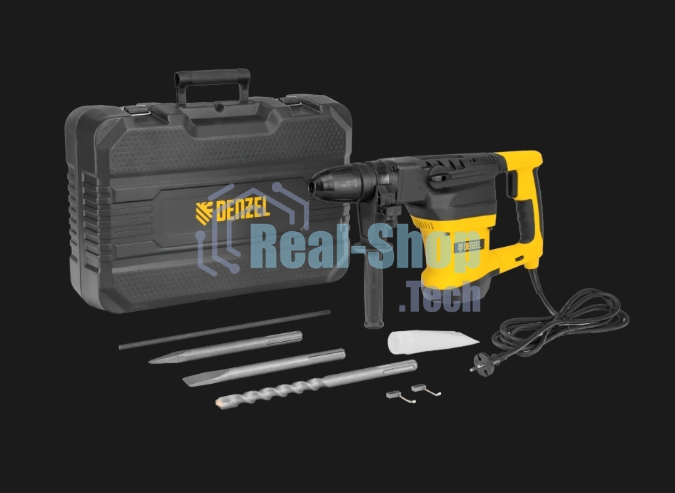 Перфоратор Denzel RHVB-1300-40, SDS-Max, 1100 Вт, 10 Дж, от сети