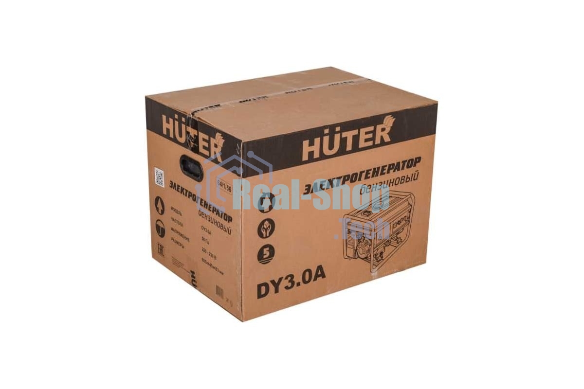 Электрогенератор бензиновый Huter DY3.0A Grey
