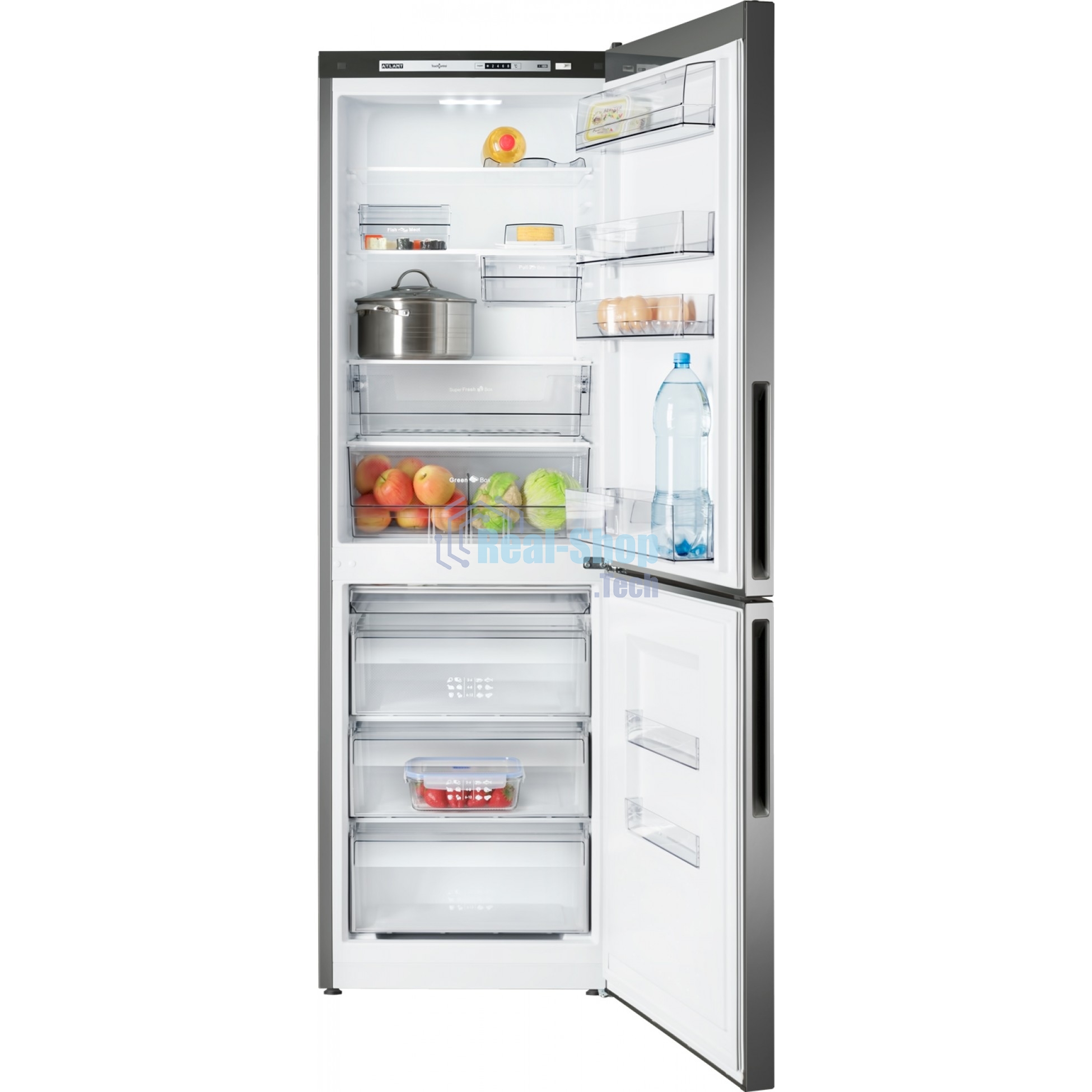 Холодильник Atlant ХМ-4621-161 мокрый асфальт двухкамерный 211/94л морозилка снизу