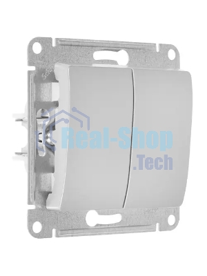 Механизм переключателя 2-кл. СП Glossa сх.6 10AX алюм. SchE GSL000365