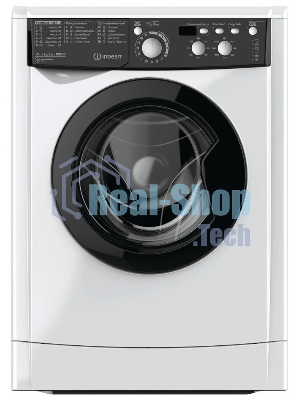 Стиральная машина Indesit EWSD 51031 BK CIS белая, загрузка фронтальная 5 кг, 1000 об/мин, класс A