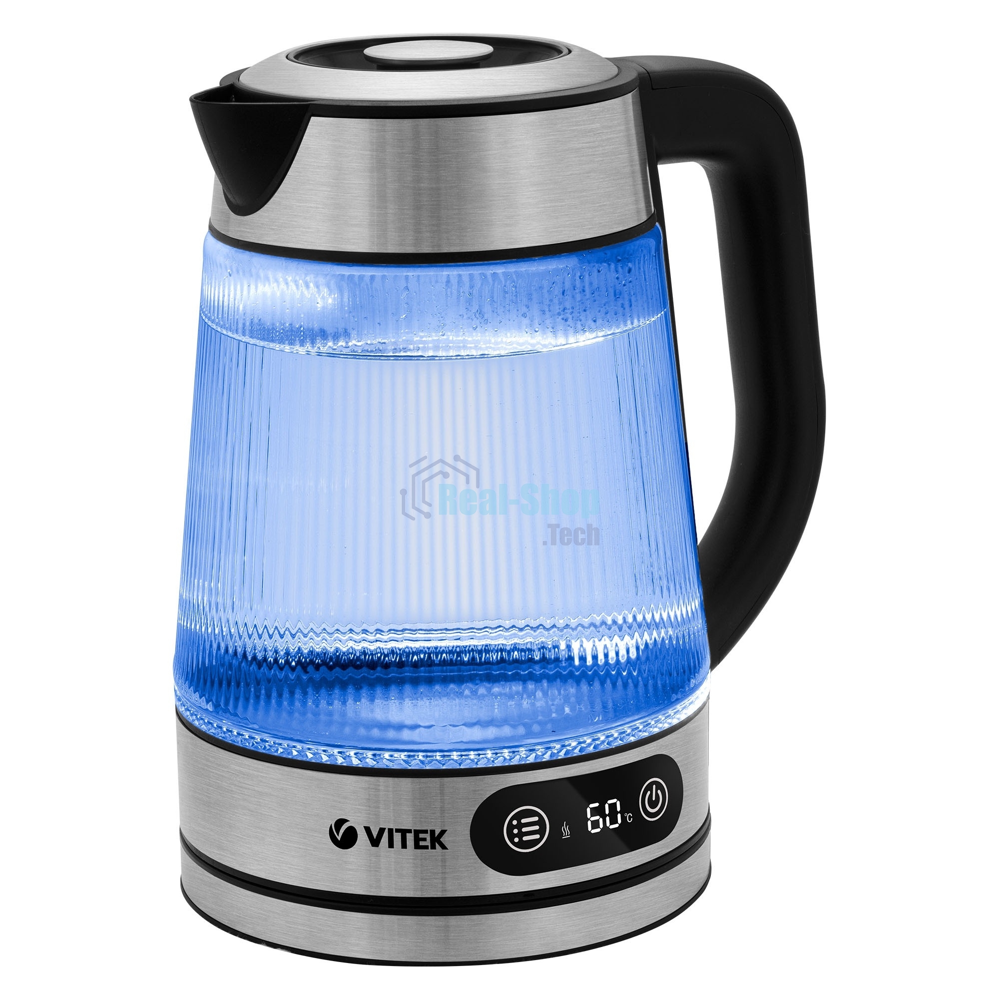 Чайник электрический Vitek VT-8825 1.8л. 2200Вт прозрачный корпус: стекло