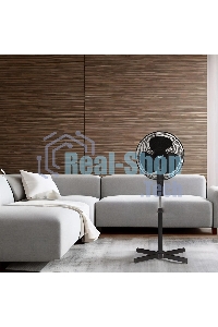 Вентилятор бытовой напольный Rix RSF-3000B, черный