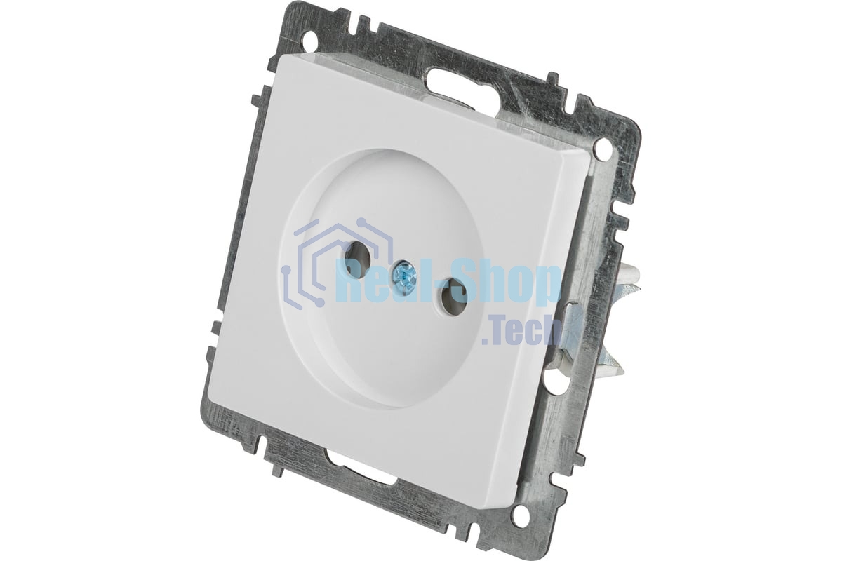 Розетка Intro Accent 6-201-01 2Р 16А-250В IP20 СУ AL/CU белый Б0063653