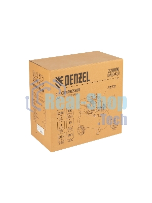 Компрессор воздушный Denzel DKV2200/50,Х-PRO 2,2 кВт, 400 л/мин, 50 л