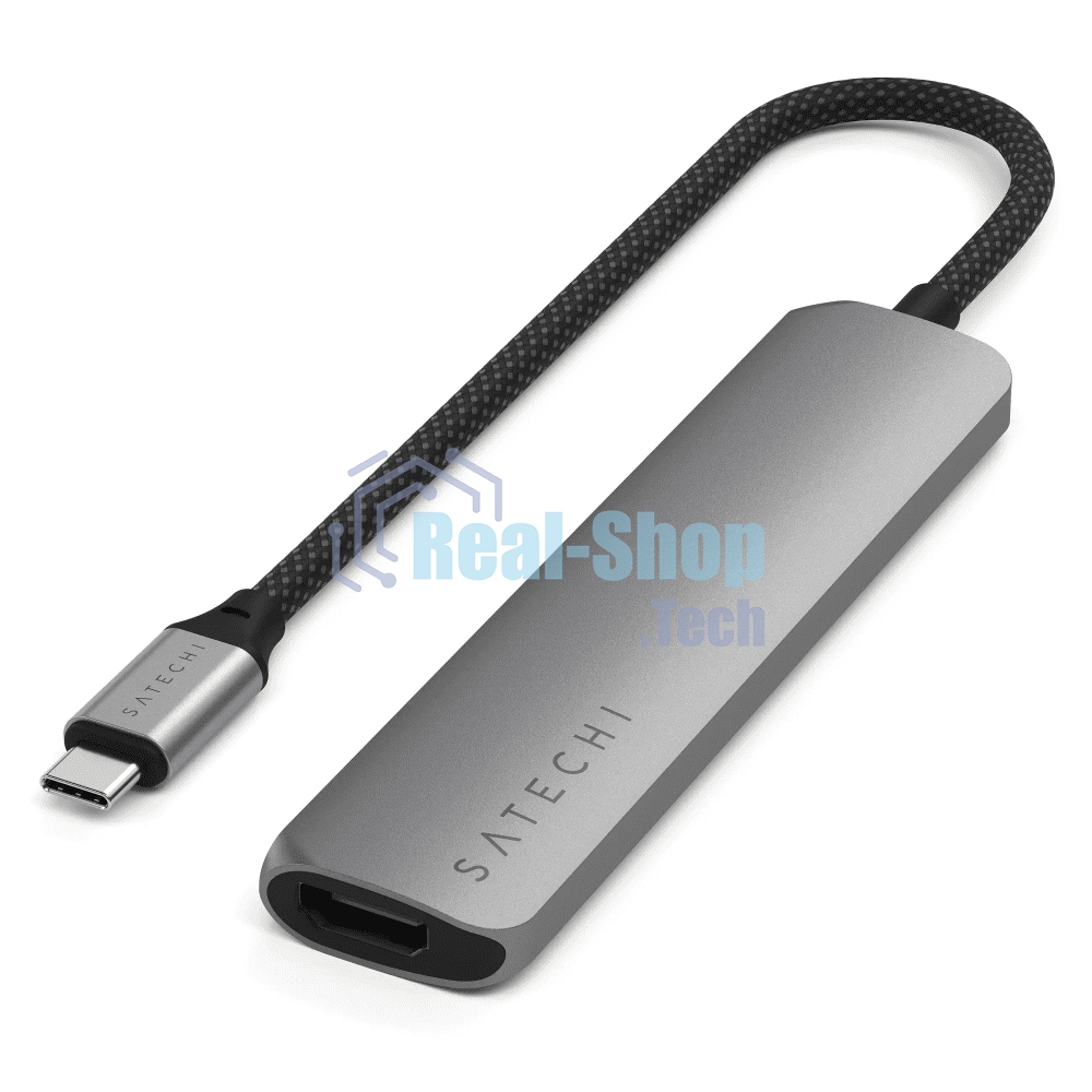 Док-станция Satechi ST-P6SM, USB Type-C, USB Type-C/HDMI/2xUSB Type-A/SD/microSD, USB Type-C