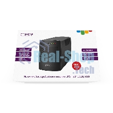 Источник бесперебойного питания CBR UPS-TWP-101EJ-650 / 650ВА / 390Вт, Schuko CEE 7 x2 outlets, USB Type-B, RJ11/45