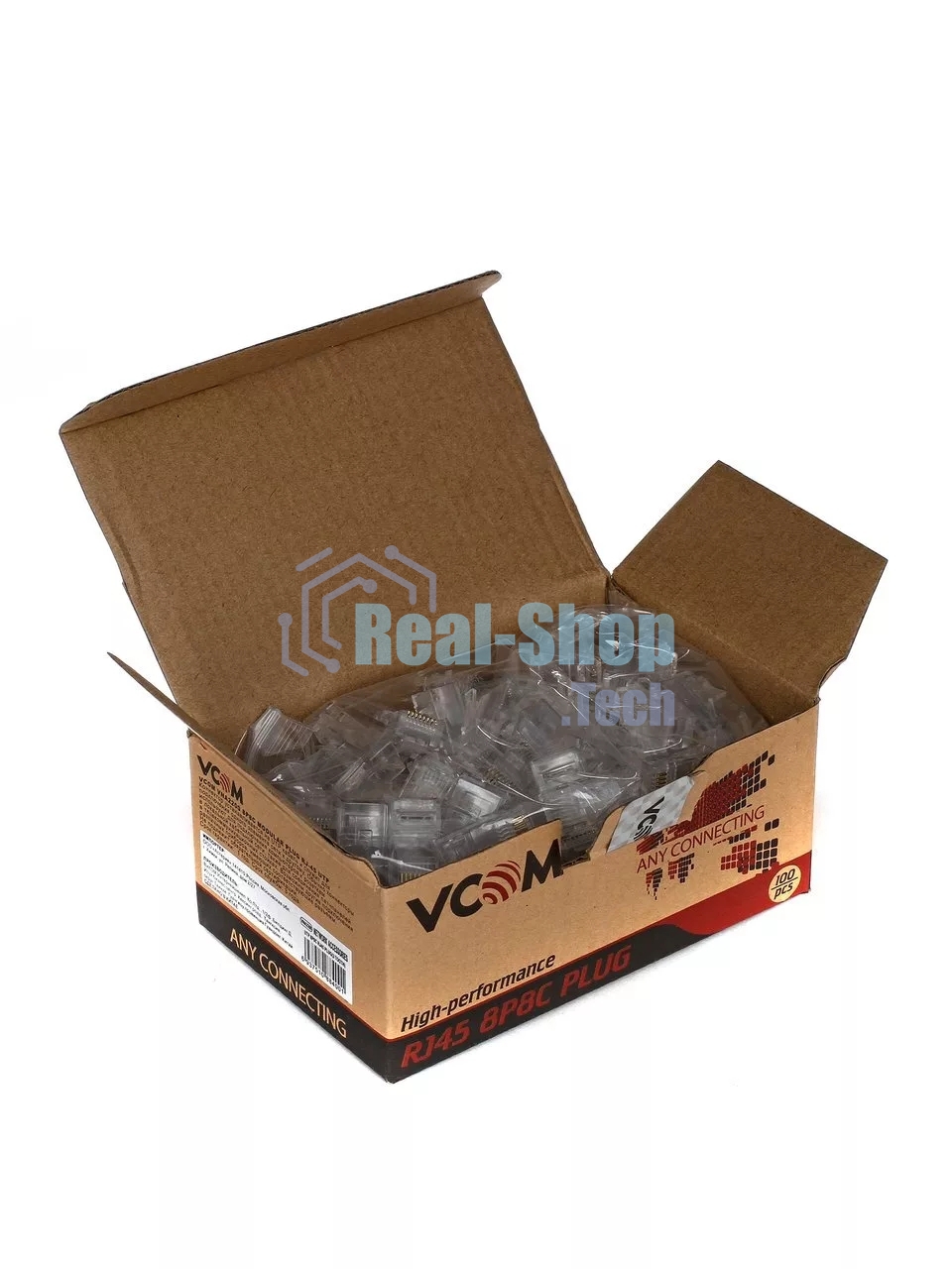Коннекторы RJ-45 VCOM VNA2200-1/100 для UTP кабеля 5 кат. (100 шт.)