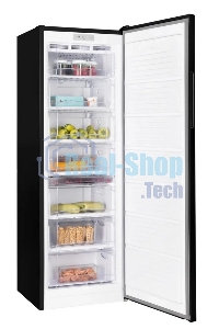 Морозилка Nordfrost DF 268 BAP, черный, 256л, 6 ящиков