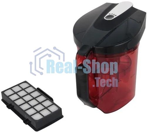 Пылесос Tefal TW7253EA красный/черный, 550 Вт, уборка сухая, пылесборник контейнер, 2.5 л