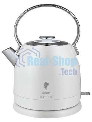 Чайник электрический LEONORD LE-1904 1,5 л, 2200 Вт, нержавейка, RETRO белый