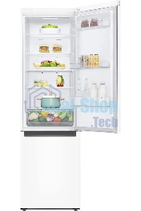 Холодильник LG GA-B509LQYL белый двухкамерный 277/107л морозилка снизу, No Frost