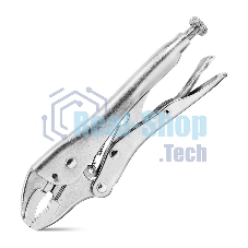 Зажимные клещи с изогнутыми губками Deli DL109107Z 180мм, рабочий ход 50мм, регулировочный винт