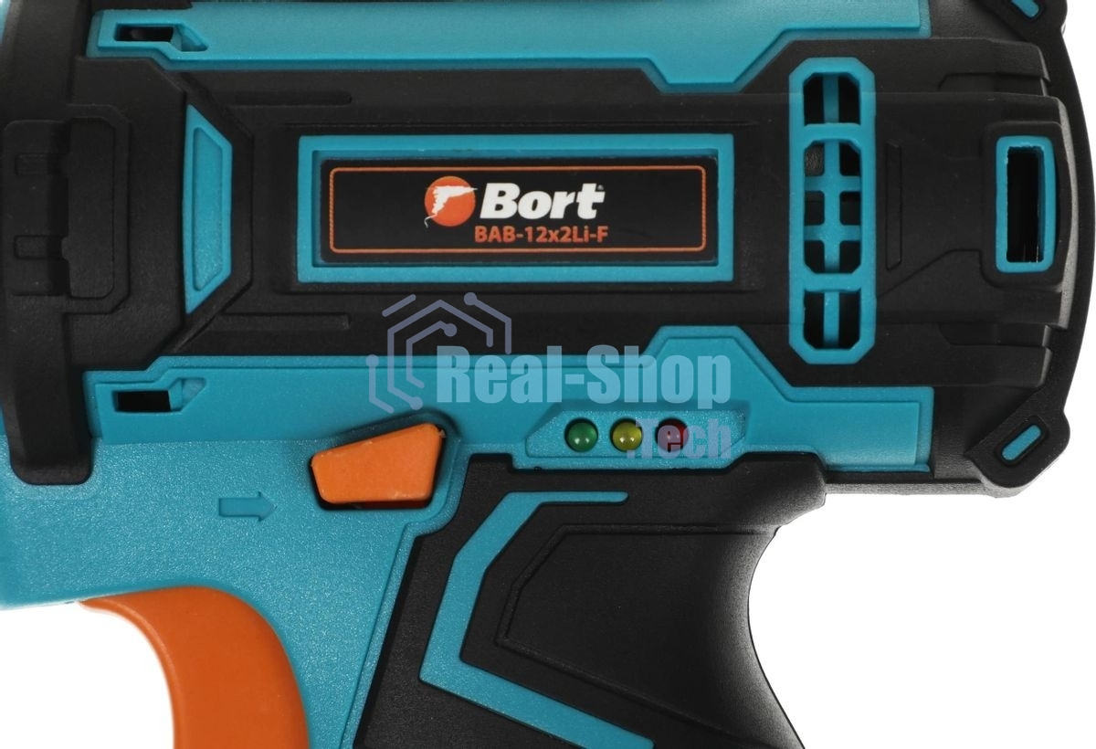 Дрель-шуруповерт Bort BAB-12x2Li-F, 12 В, 1,5 Ач, 36 Нм, щеточный