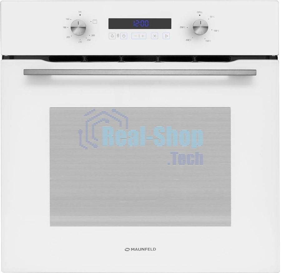 Шкаф духовой газовый с электрическим грилем Maunfeld MOGM703W, встраиваемый