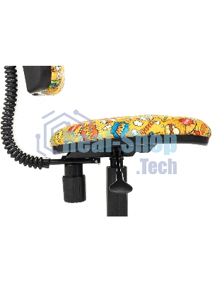 Кресло Бюрократ KD-4 оранжевый, ткань, 120 кг