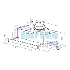 Вытяжка встраиваемая Zigmund & Shtain K 017.6 W белый, 60 см, 700 куб. м/ч, 51 дБ