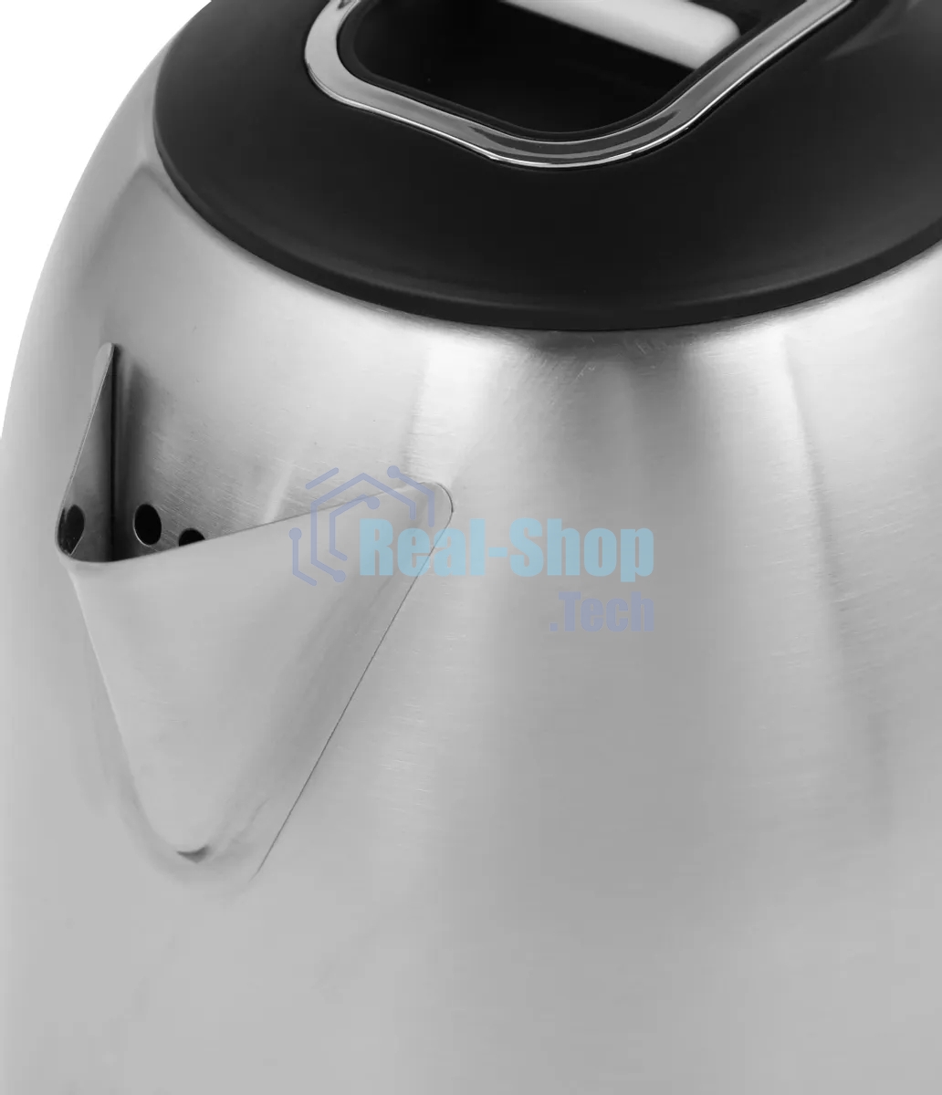 Чайник электрический SUPRA KES-1824 1.8 л, 1500 Вт, серебристый/черный (корпус: нержавеющая сталь)