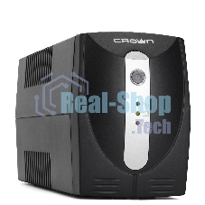 Источник бесперебойного питания Crown CMU-650X (650ВА/360 Вт; 2хEURO резервным питанием и фильтрацией; 12V/7AH х 1; пластик)