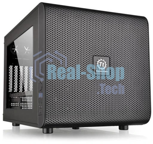 Компьютерный корпус Thermaltake Case Tt Core V21 CA-1D5-00S1WN-00 mATX/win/черный/USB 3.0/no PSU