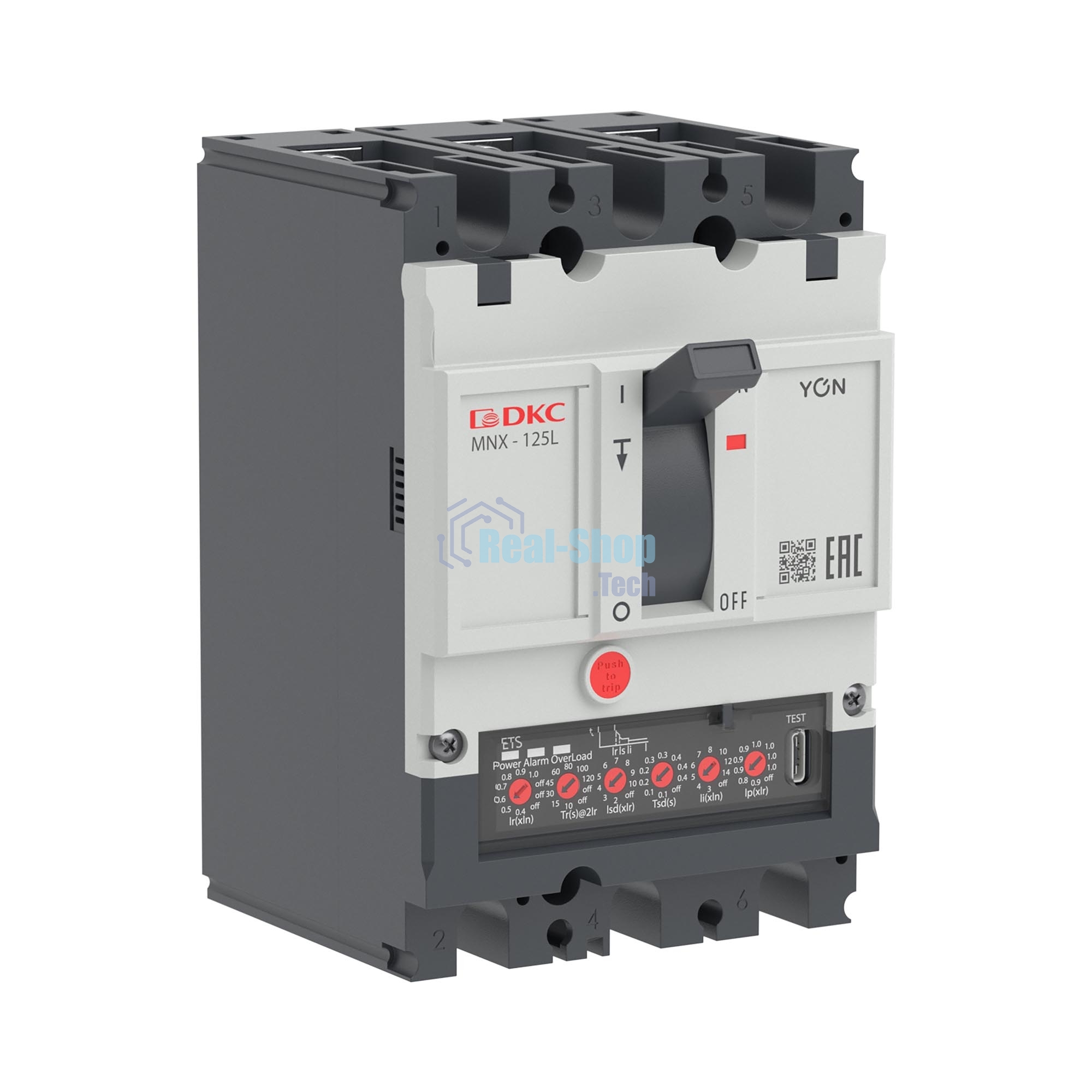 Выключатель автоматический DKC YON pro MNX125L 3P 125A 70kA при AC415V расц. ETS.