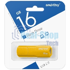 Флешка USB Smartbuy R/W 16Gb CLUE Yellow (SB16GbCLU-Y)
