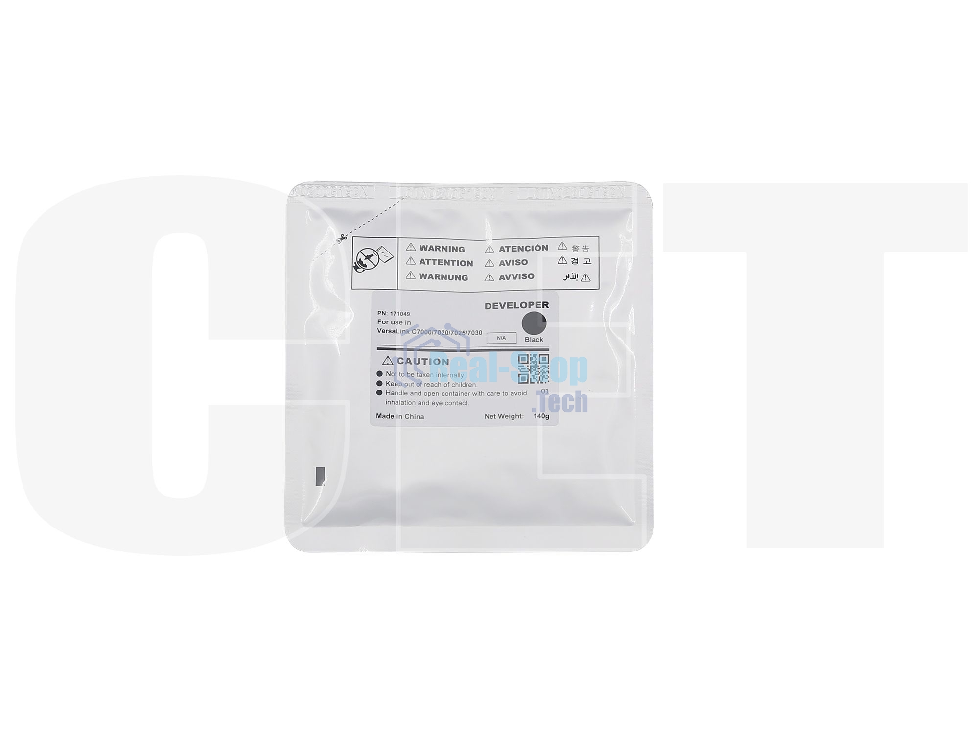 Девелопер CET для Xerox VersaLink C7000/C7020/C7025/7C030 черный (140г, 400000 стр.)