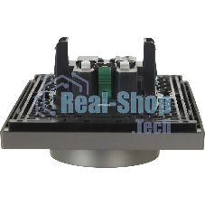 Розетка IEK FORTE&PIANO FP523 2-местная с заземлением с защитными шторками безвинтовое крепление 16А сталь