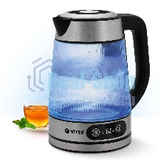 Чайник электрический Vitek VT-8825 1.8л. 2200Вт прозрачный корпус: стекло
