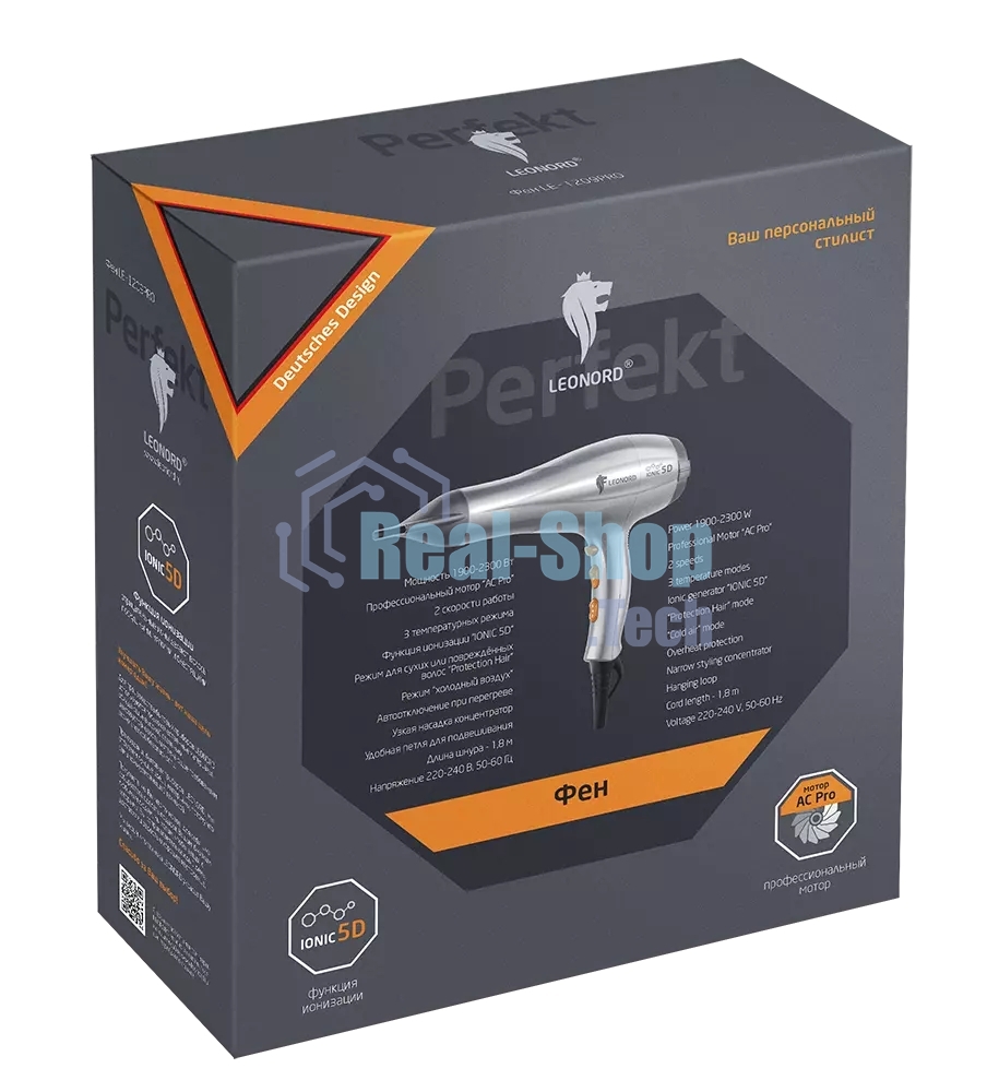 Фен LEONORD LE-1209PRO