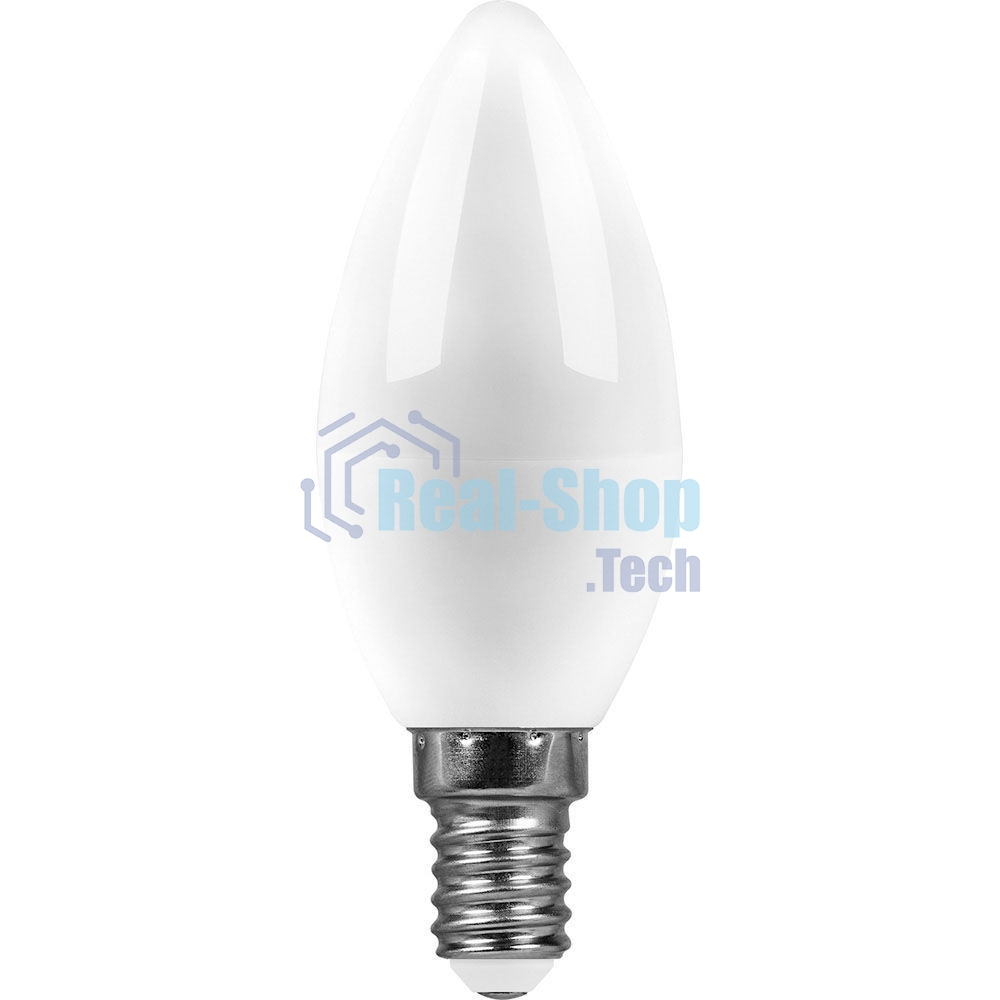Лампа светодиодная SAFFIT SBC3707 (55169) 7Вт E14 дневной матовая свеча
