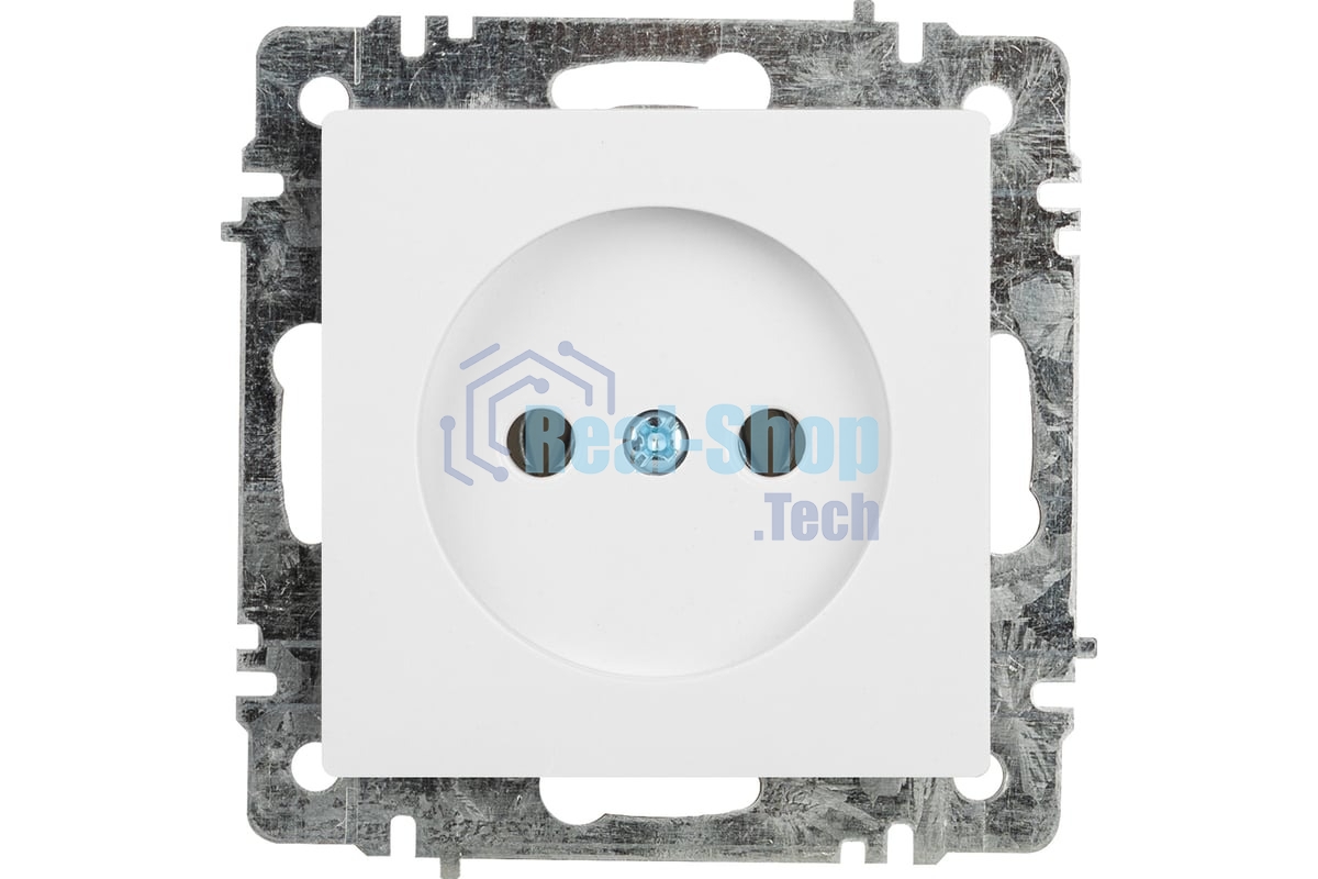 Розетка Intro Accent 6-201-01 2Р 16А-250В IP20 СУ AL/CU белый Б0063653