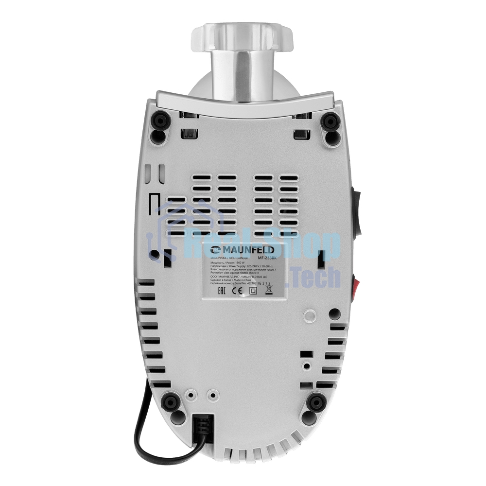 Мясорубка электрическая Maunfeld MF-233BK черный, 1360 Вт