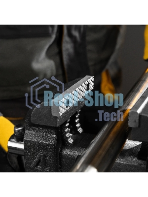 Тиски слесарные Denzel BVH-100 100 мм, поворотные, стальная направляющая, с наковальней