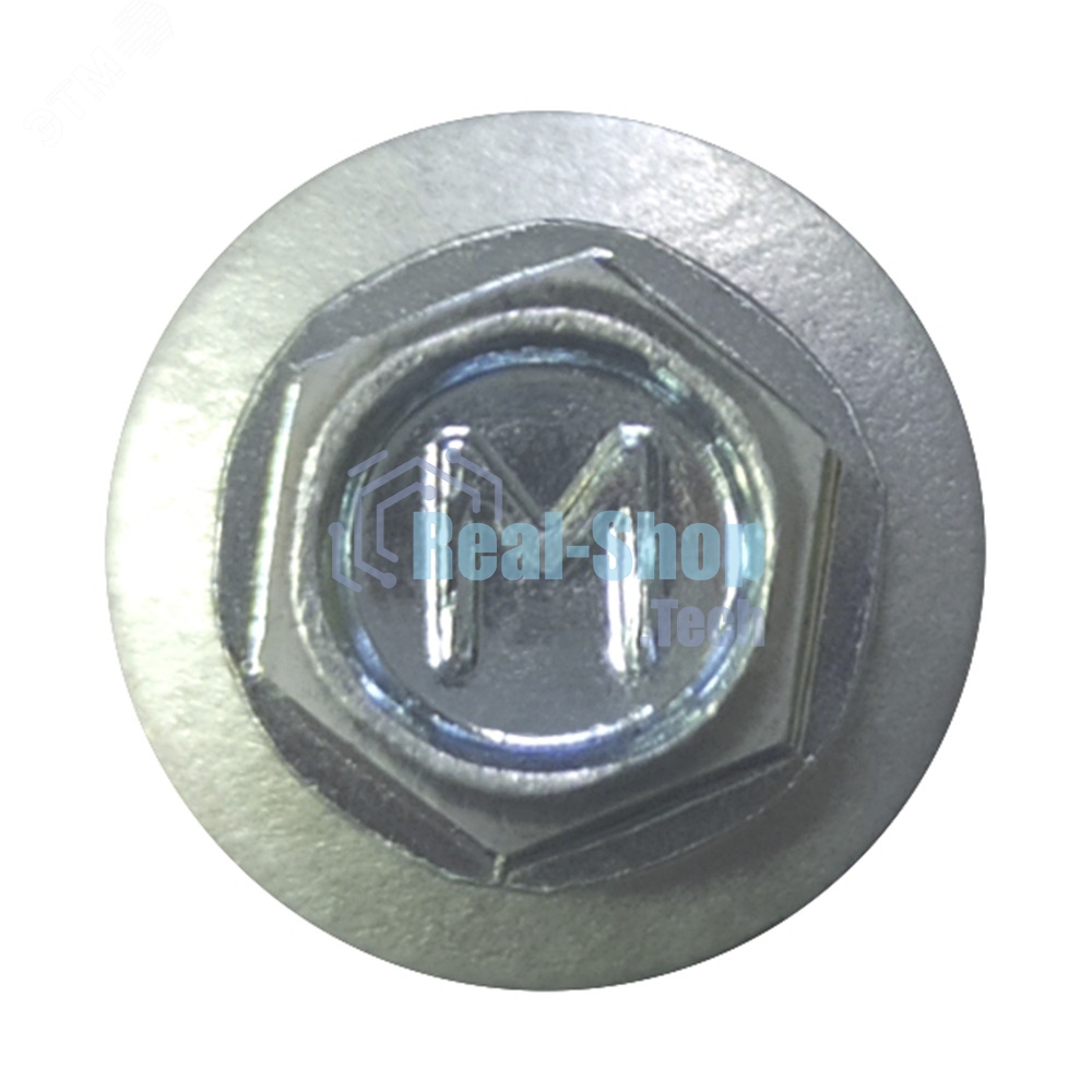 Саморез кровельный Руфкомплект 4.8х19 по металлу сверло №2 шайба d=14мм с EPDM прокладкой оцинкованный