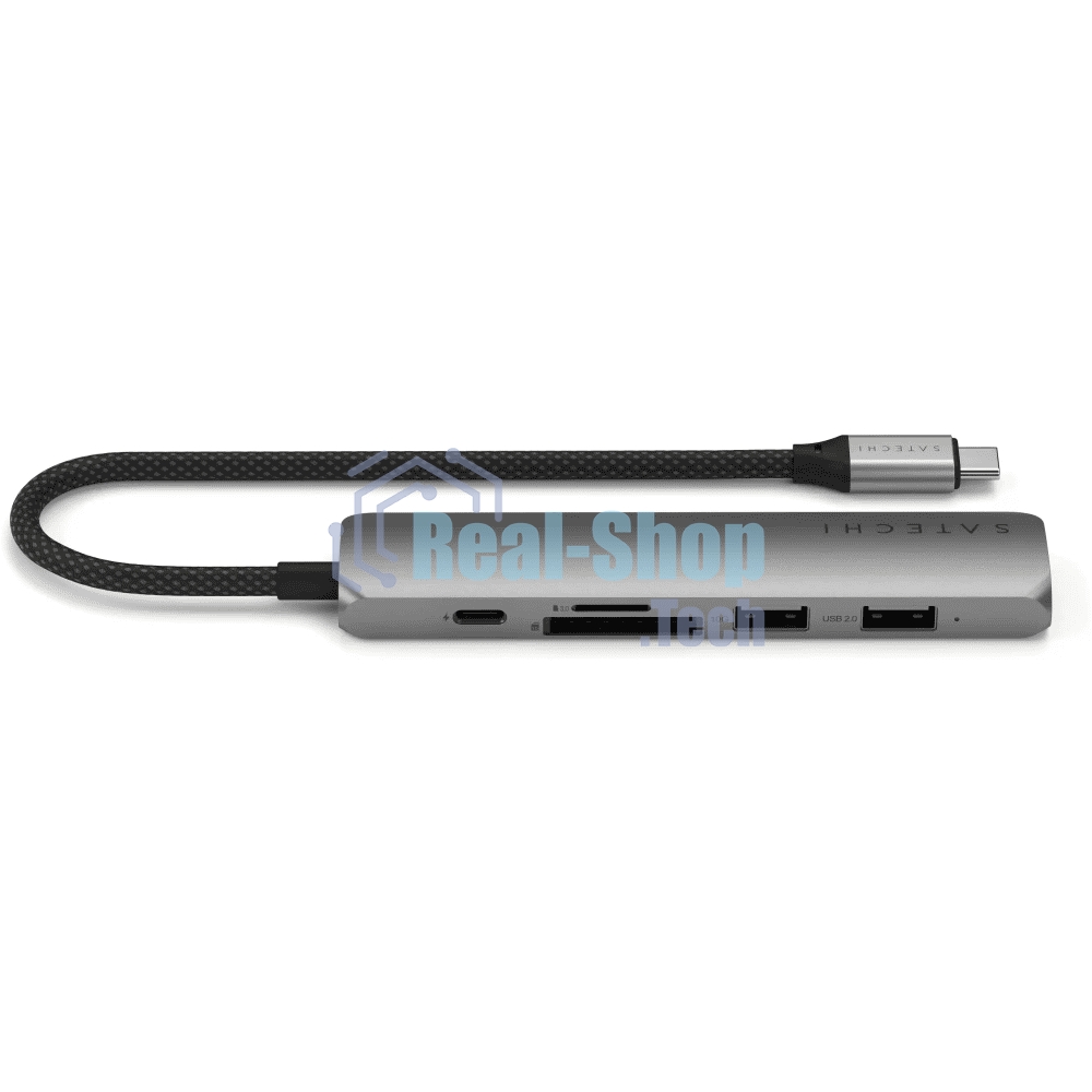 Док-станция Satechi ST-P6SM, USB Type-C, USB Type-C/HDMI/2xUSB Type-A/SD/microSD, USB Type-C