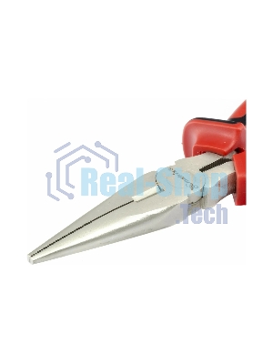Длинногубцы Matrix NICKEL 17164 160 мм, прямые никелированные, двухкомпонентные рукоятки