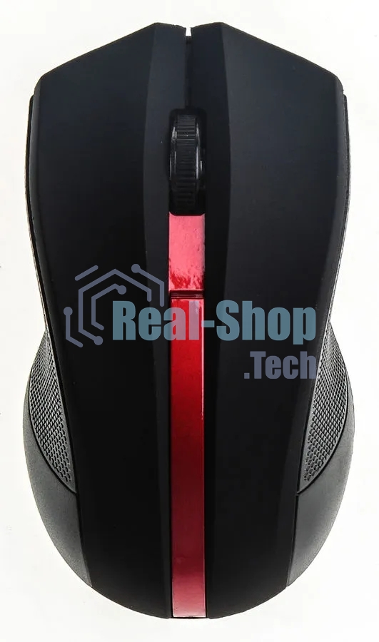 Мышь беспроводная Oklick 615MW черный/красный, 1000 dpi, радиоканал, USB, кнопки - 3