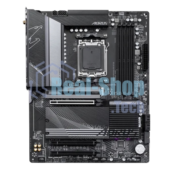 Материнская плата GIGABYTE B650 AORUS ELITE AX V2, AM5, AMD B650, 4xDDR5, 4xSATA, 3xM.2, 1xPCI-E 4.0 x16, 1xHDMI, 1xDP, 1xUSB-C 3.2 Gen 2, 5xUSB-A 3.2 Gen 1, 2xUSB-A 3.2 Gen 2, 4xUSB-A 2.0, 1x 2.5Gb LAN, 3x3.5 мм, 7.1, ATX