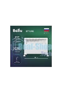 Конвектор Ballu Ettore BEC/ETER-1500 белый, 1500 Вт, 20 м2, термостат, дисплей