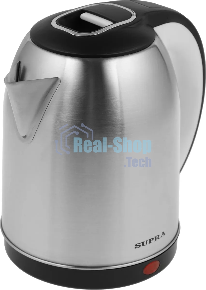 Чайник электрический SUPRA KES-1824 1.8 л, 1500 Вт, серебристый/черный (корпус: нержавеющая сталь)