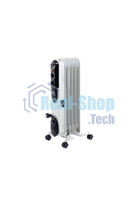 Обогреватель масляный MTX OCH-1000, белый, 1000 Вт, 15 м2, термостат