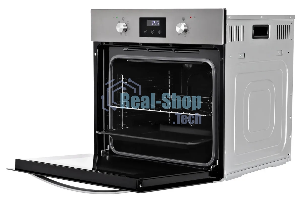 Духовой шкаф электрический Hyundai HEO 6640 IX серебристый/черный, встраиваемый