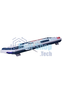 Клавиатура проводная Redragon Whisper, USB, белый + синий