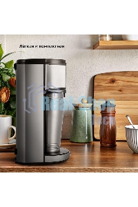 Кофеварка капельная Kitfort КТ-7367 серебристый, исп. кофе - молотый, 0.43 л, 650 Вт