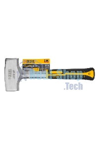 Кувалда Denzel 2 кг, цельнометаллическая, двухкомпонентная рукоятка