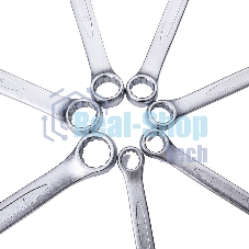 Набор комбинированных гаечных ключей 14 шт Deli DL130014A Спецификация: 6,7,8,9,10,11,12,13,14,15,17,19,22,24 мм. Матовая хромированная поверхность. Тканевая упаковка.