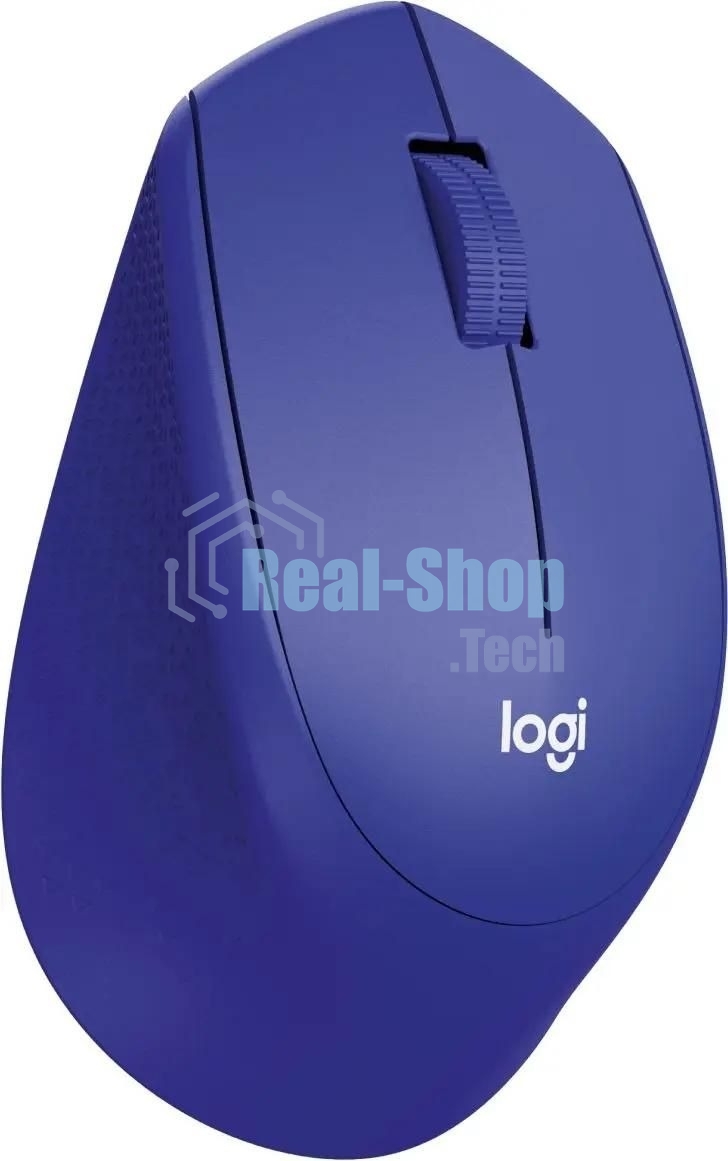 Мышь беспроводная Logitech M330 SILENT PLUS синий, 1000 dpi, радиоканал, USB, кнопки - 3