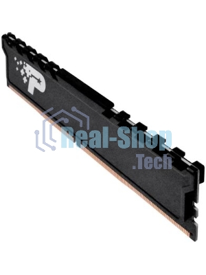 Оперативная память Patriot Signature Premium, DDR4, 16GB (1x16GB), 3200 MHz, CL22, с радиатором, чёрный