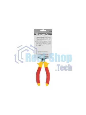 Длинногубцы Matrix изогнутые insulated 160 мм, двухкомпонентные рукоятки